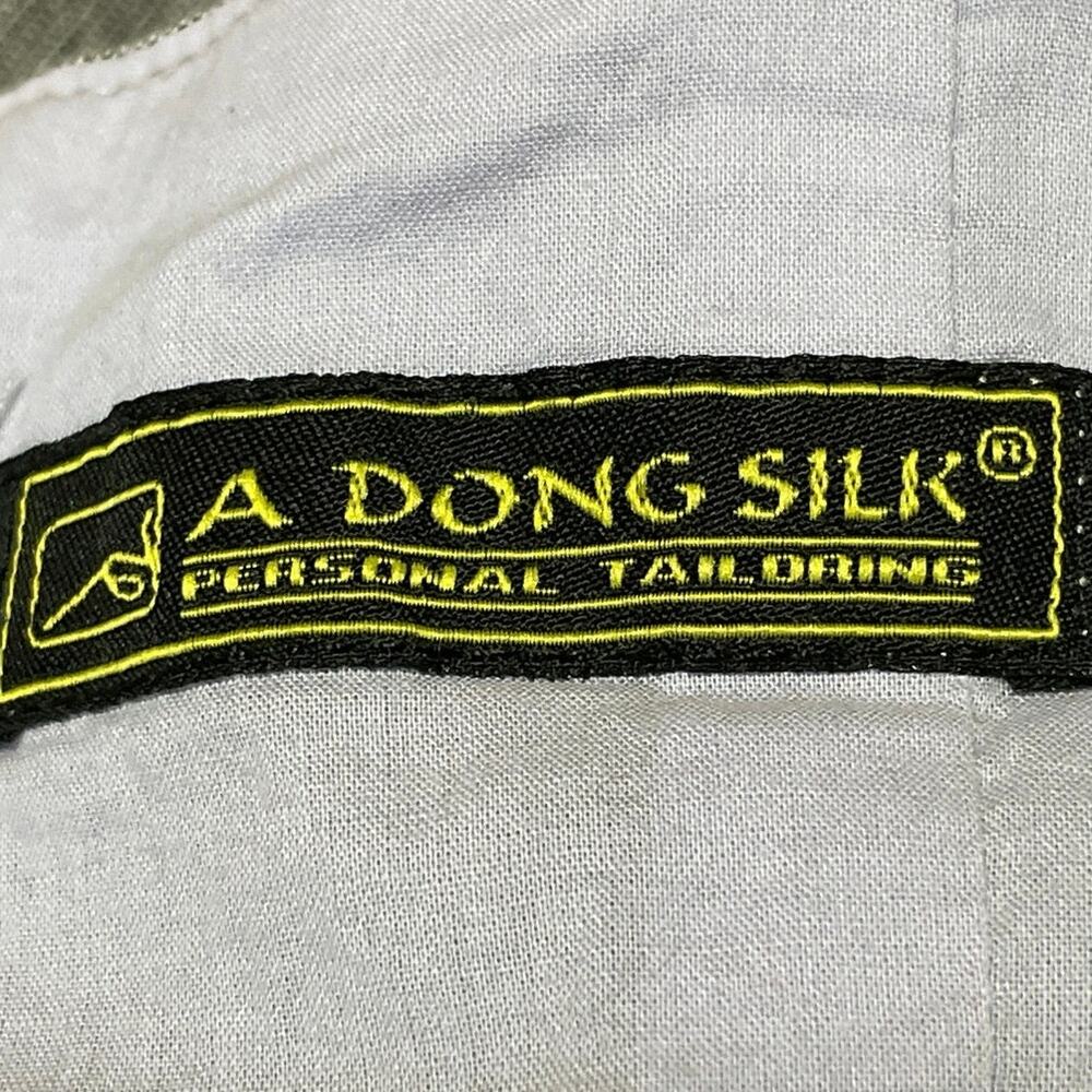 A Dong Silk Gray Sleeveless Tie Cami Square Neck A Line Fit & Flare Midi Dress S - Picture 4 of 4